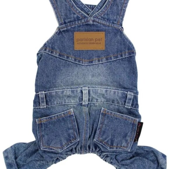 Demin Dog Overalls - Picture 1 of 3